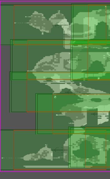 A cropped version of the community camera editor screenshot indicating the two aligned cameras, which are at the very top and bottom left.