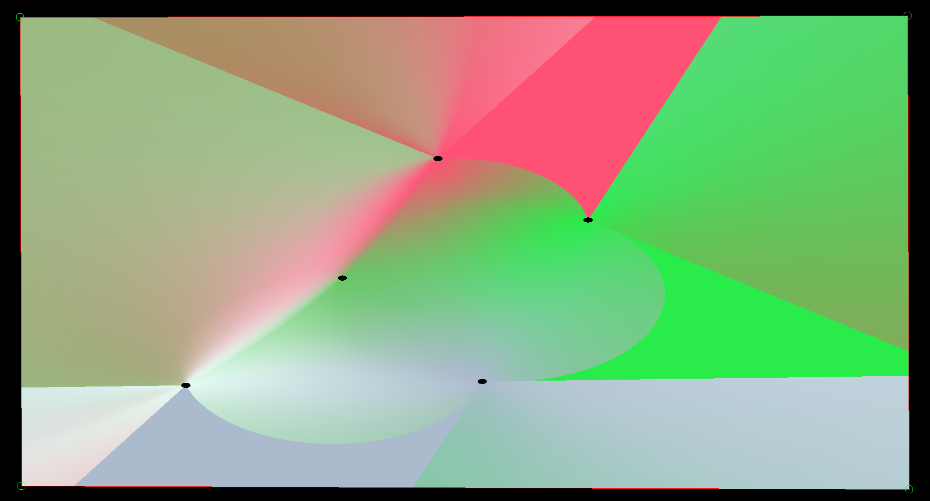 A screenshot of less successful natural neighbor interpolation.